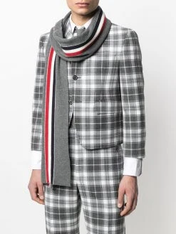Thom Browne RWB stripe wool scarf