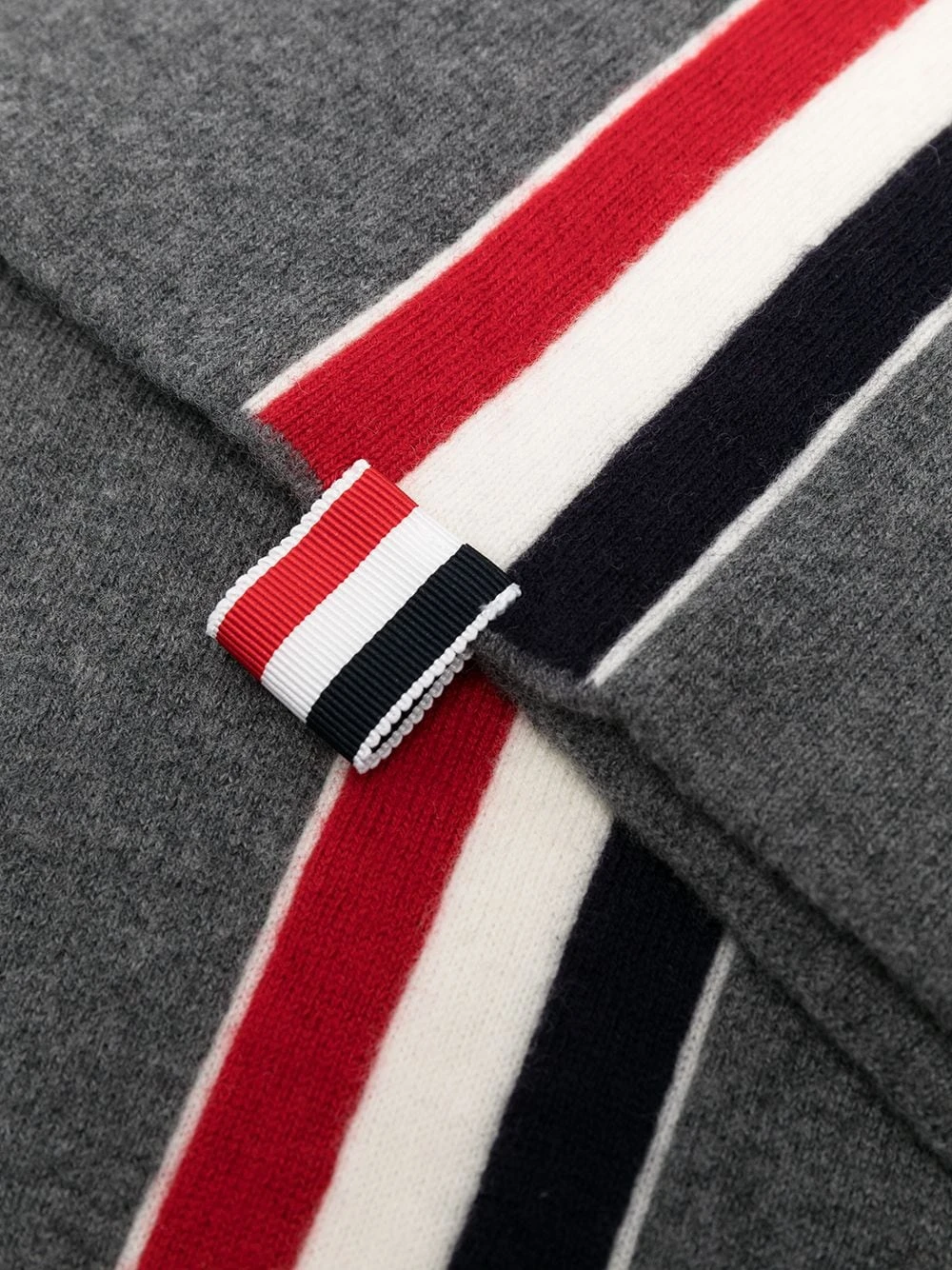 Cheapest π Thom Browne RWB stripe wool scarf scarves of men π 3 Thom Browne RWB stripe wool scarf