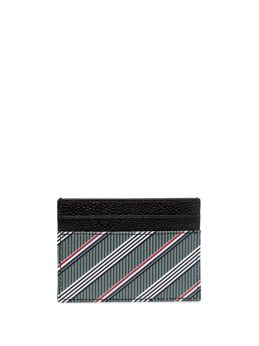 New π Thom Browne RWB stripe leather cardholder wallets & billfolds of men βοΈ 2 Thom Browne RWB stripe leather cardholder