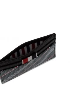 New π Thom Browne RWB stripe leather cardholder wallets & billfolds of men βοΈ 5 Thom Browne RWB stripe leather cardholder