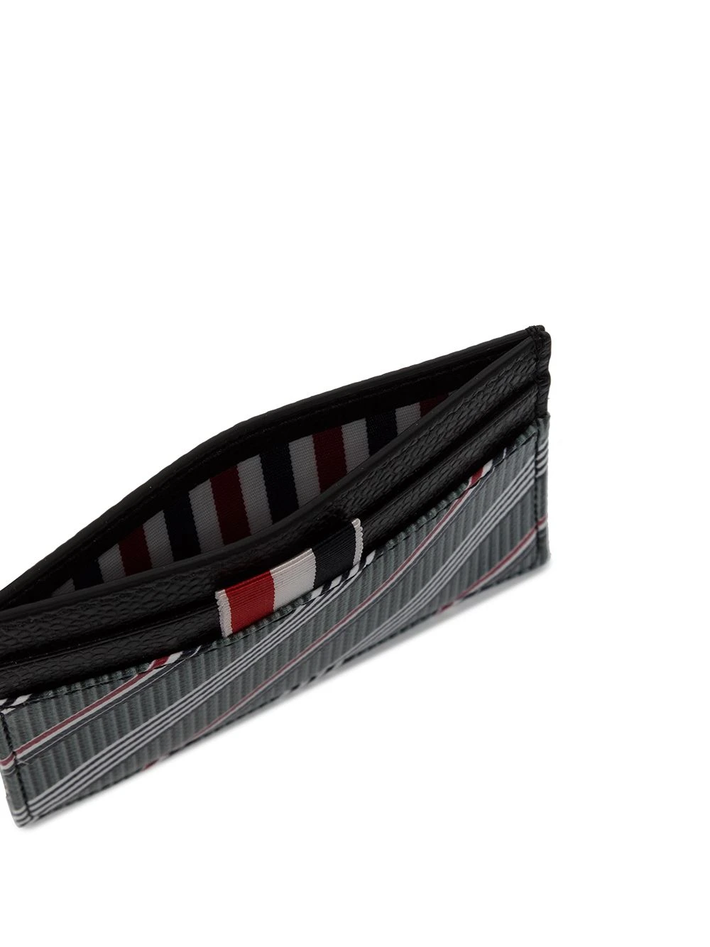 New π Thom Browne RWB stripe leather cardholder wallets & billfolds of men βοΈ 3 Thom Browne RWB stripe leather cardholder