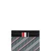 Thom Browne RWB stripe leather cardholder