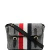 Thom Browne striped felt messenger bag