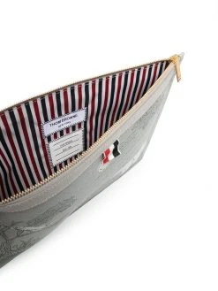 Thom Browne illustration-print clutch bag