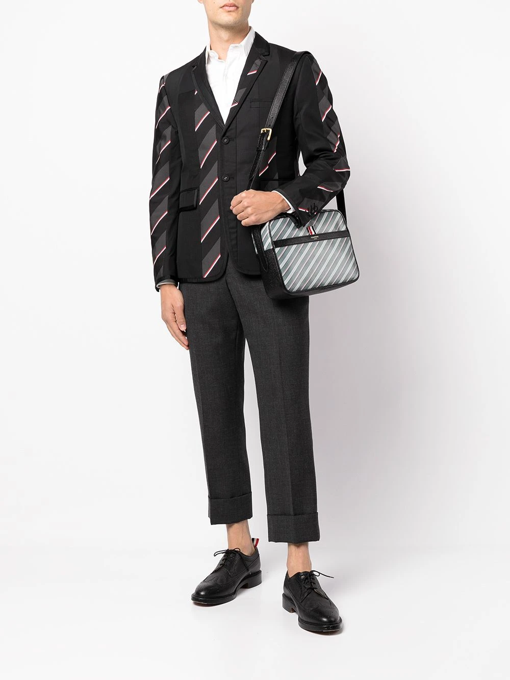 Deals β¨ Thom Browne Striped messenger bag messenger bags of men π 2 Thom Browne striped messenger bag