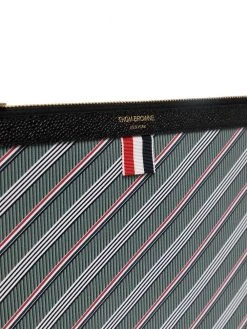 Thom Browne striped clutch bag