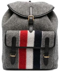 Thom Browne striped felt backpack