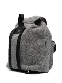 Thom Browne striped felt backpack