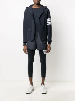 Thom Browne half-zip hooded performance jacket