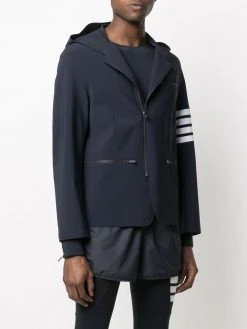 Thom Browne half-zip hooded performance jacket
