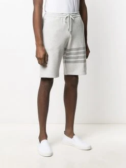 Thom Browne 4-Bar motif drawstring track shorts