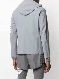 Thom Browne 4-Bar stripe lightweight compression jacket