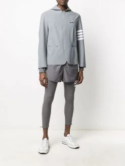 Thom Browne 4-Bar stripe lightweight compression jacket