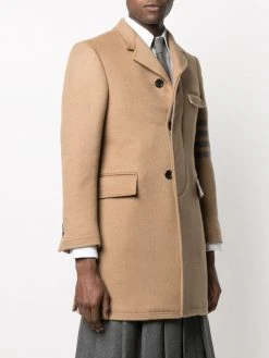 Thom Browne single-breasted concealed coat