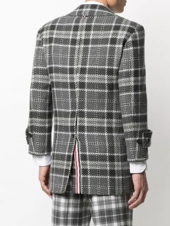 Flash Sale π Thom Browne Check cashmere single breasted coat single breasted coats of men π― 10 Thom Browne check cashmere single-breasted coat