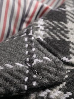 Flash Sale π Thom Browne Check cashmere single breasted coat single breasted coats of men π― 13 Thom Browne check cashmere single-breasted coat