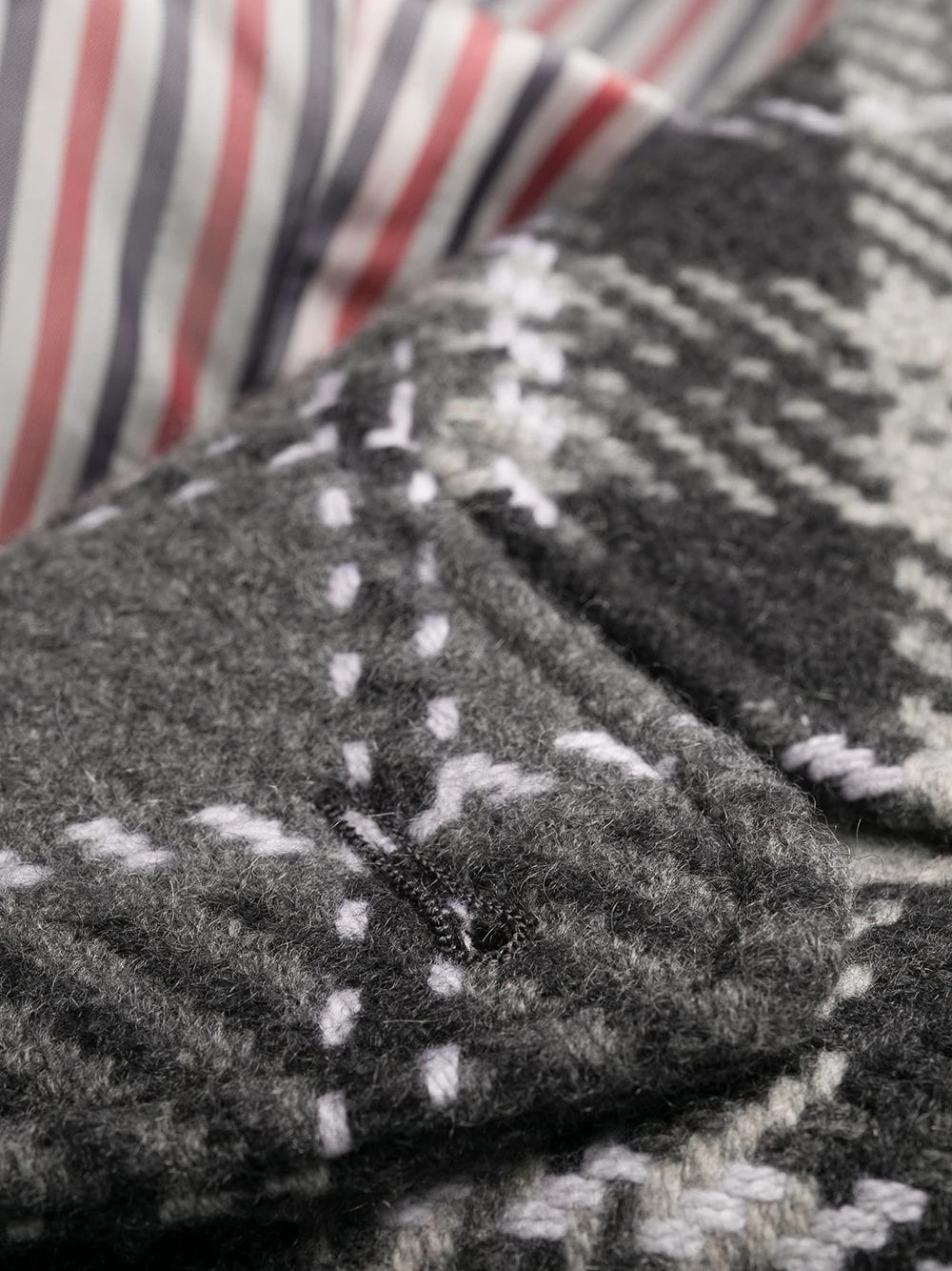 Flash Sale π Thom Browne Check cashmere single breasted coat single breasted coats of men π― 7 Thom Browne check cashmere single-breasted coat