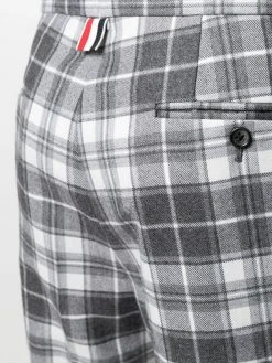 Outlet 😀 Thom Browne Tartan check wool trousers tailored pants of men ✨ 11 Thom Browne tartan check wool trousers