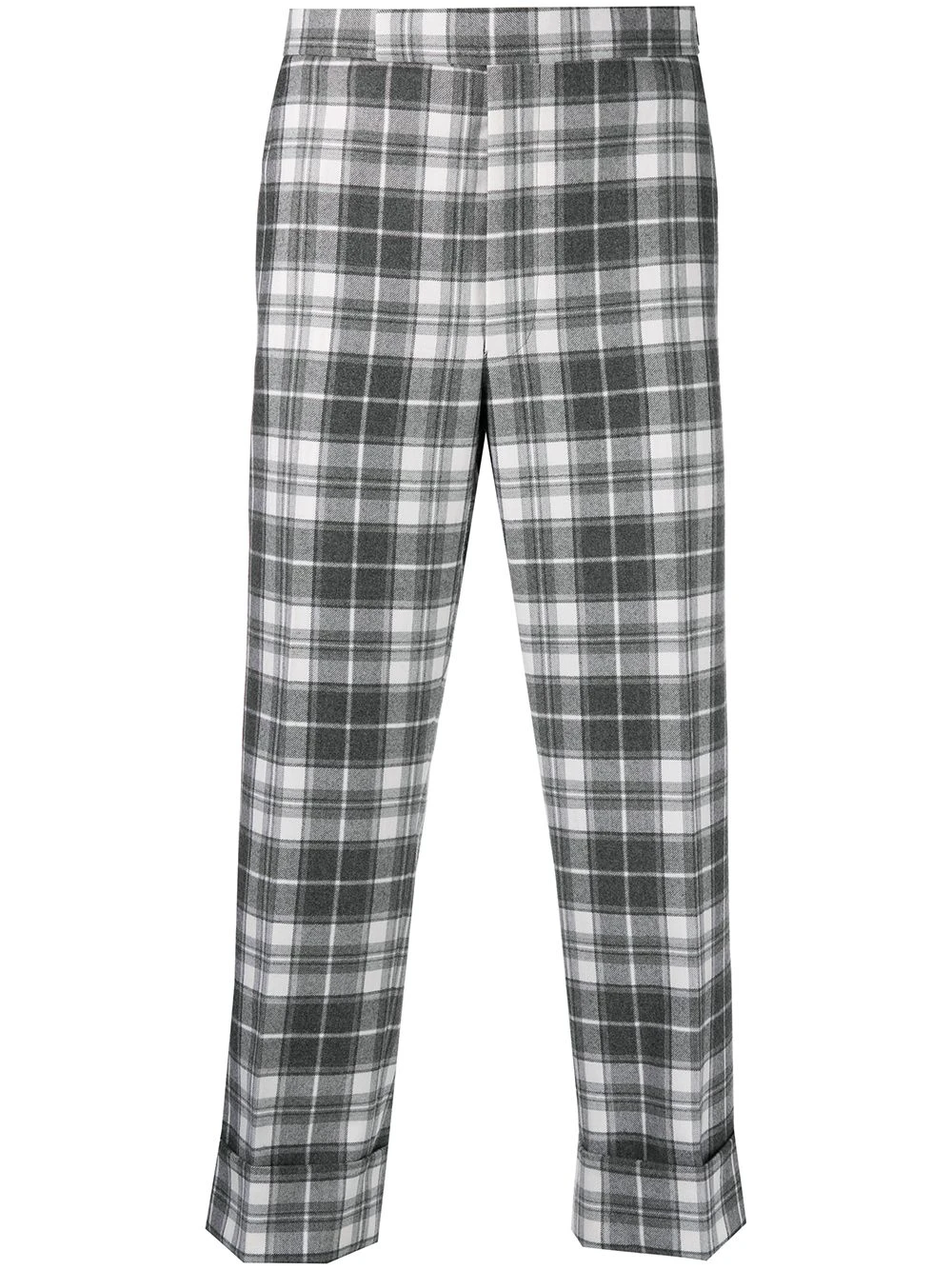Outlet 😀 Thom Browne Tartan check wool trousers tailored pants of men ✨ 1 Thom Browne tartan check wool trousers
