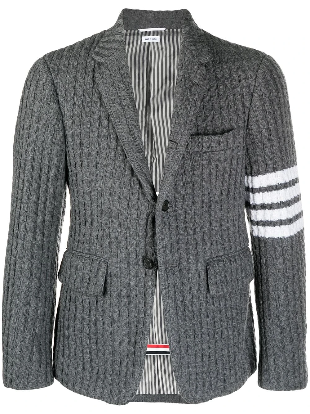 Buy π₯° Thom Browne Four bar knitted blazer blazers of men βοΈ 1 Thom Browne four-bar knitted blazer