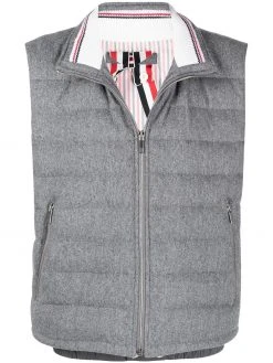 Thom Browne RWB stripe puffer gilet