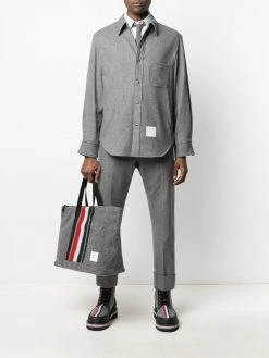 Thom Browne RWB stripe cashmere overshirt