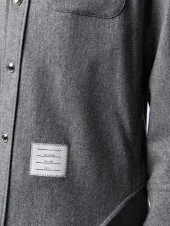 Thom Browne RWB stripe cashmere overshirt