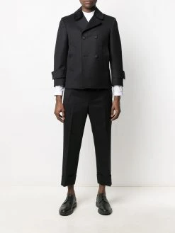 Thom Browne 4-Bar stripe cotton shirt