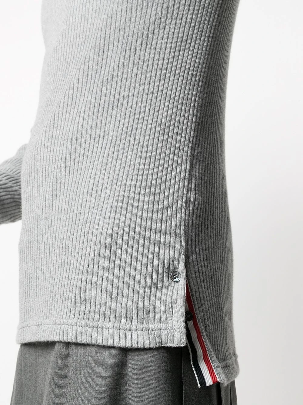 Cheap π Thom Browne Ribbed roll neck jumper knitted sweaters of men π₯ 5 Thom Browne ribbed roll-neck jumper