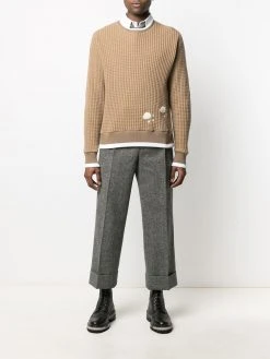 Thom Browne waffle knit bear jumper