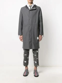 Thom Browne hooded 4-Bar stripe parka