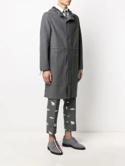 Hot Sale π― Thom Browne Hooded 4 Bar stripe parka parkas of men π₯° 9 Thom Browne hooded 4-Bar stripe parka