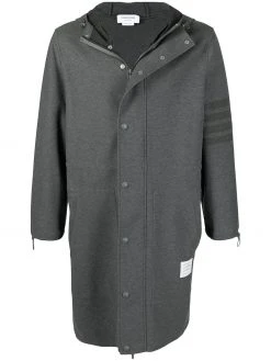 Thom Browne hooded 4-Bar stripe parka