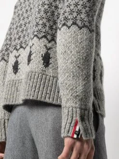 Thom Browne intarsia-knit long-sleeve jumper