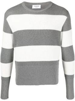 Thom Browne two-tone striped jumper