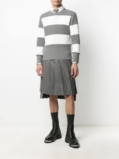 Thom Browne two-tone striped jumper