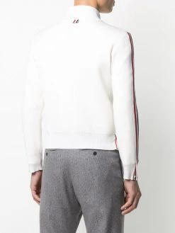 Outlet ⭐ Thom Browne Tri stripe long sleeve jumper knitted sweaters of men ✔️ 8 Thom Browne tri-stripe long-sleeve jumper