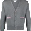 Thom Browne stripe-detailed wool cardigan