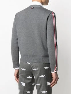 Budget ❤️ Thom Browne Stripe detailed wool cardigan cardigans of men ✨ 8 Thom Browne stripe-detailed wool cardigan