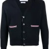 Thom Browne striped merino wool cardigan