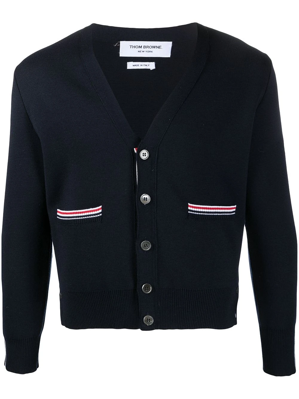 Wholesale ⭐ Thom Browne Striped merino wool cardigan cardigans of men ⌛ 1 Thom Browne striped merino wool cardigan