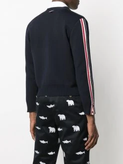 Wholesale ⭐ Thom Browne Striped merino wool cardigan cardigans of men ⌛ 8 Thom Browne striped merino wool cardigan