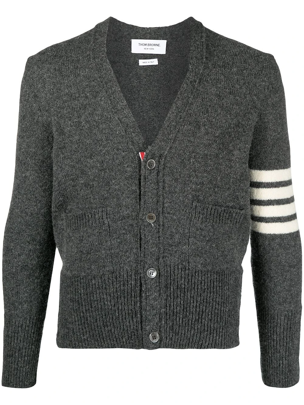 New โ๏ธ Thom Browne 4 Bar motif knitted cardigan cardigans of men ๐งจ 1 Thom Browne 4-Bar motif knitted cardigan