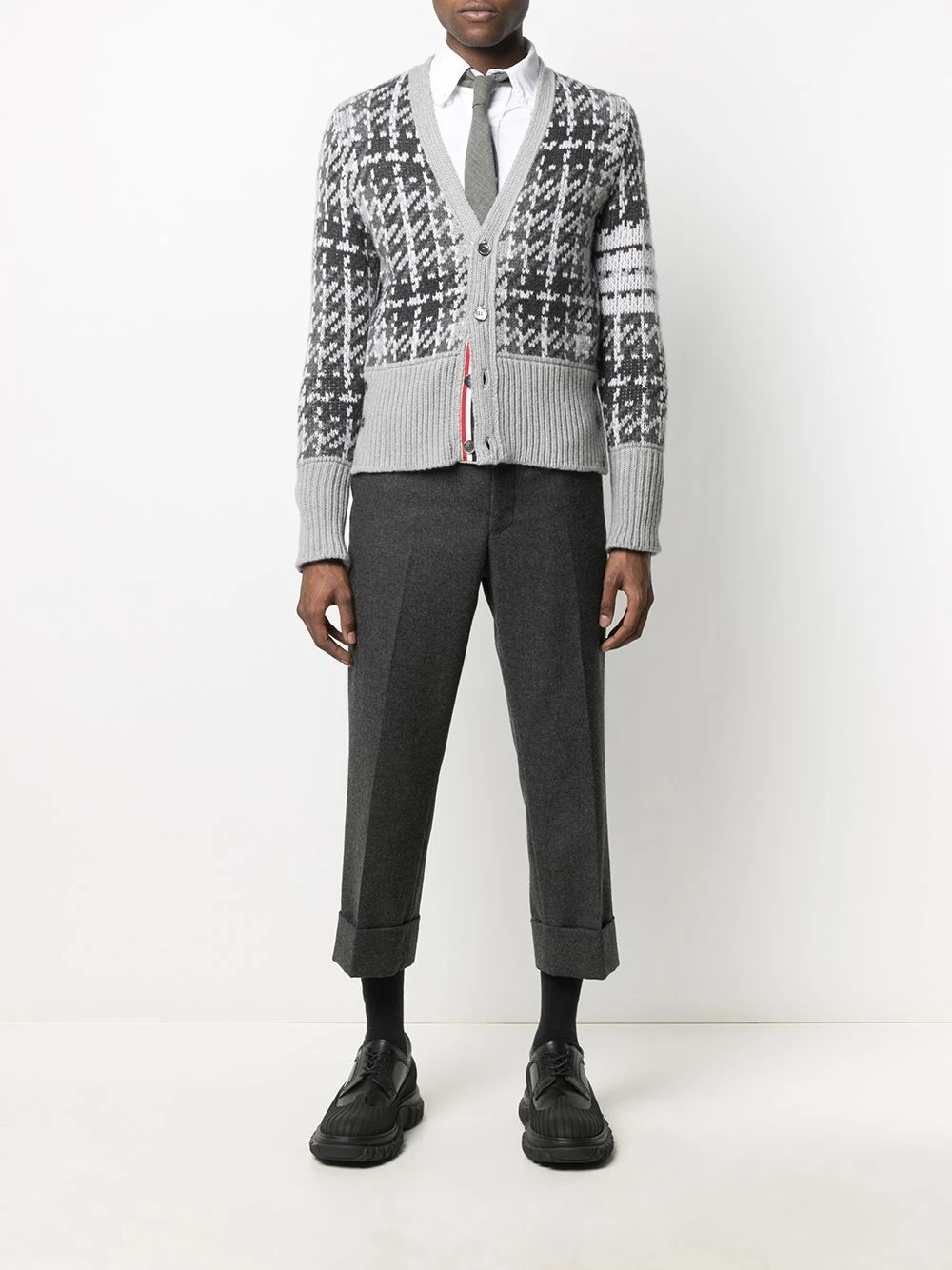 Cheap π Thom Browne Checked intarsia knit cardigan cardigans of men π 2 Thom Browne checked intarsia knit cardigan