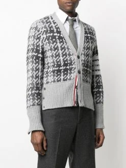 Cheap π Thom Browne Checked intarsia knit cardigan cardigans of men π 7 Thom Browne checked intarsia knit cardigan