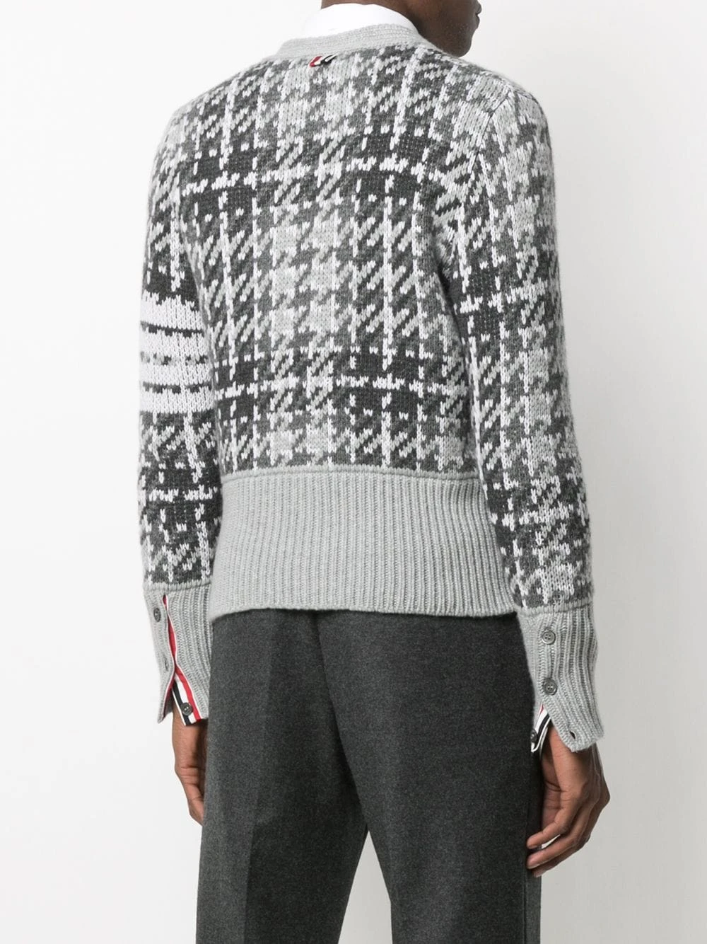 Cheap π Thom Browne Checked intarsia knit cardigan cardigans of men π 4 Thom Browne checked intarsia knit cardigan
