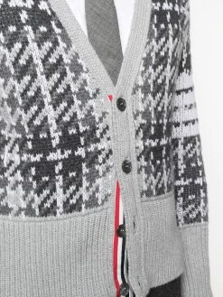 Cheap π Thom Browne Checked intarsia knit cardigan cardigans of men π 9 Thom Browne checked intarsia knit cardigan