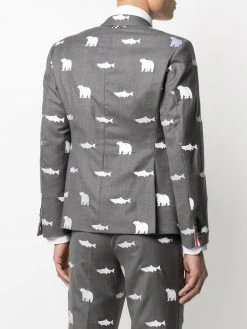 Best deal ✨ Thom Browne Animal print single breasted blazer blazers of men ✔️ 8 Thom Browne animal-print single-breasted blazer