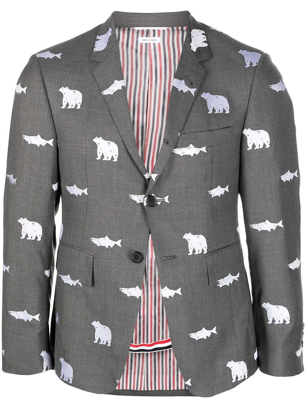 Best deal ✨ Thom Browne Animal print single breasted blazer blazers of men ✔️ 1 Thom Browne animal-print single-breasted blazer