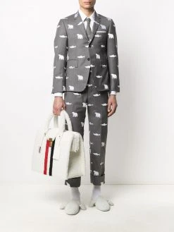 Thom Browne animal-pattern tailored trousers